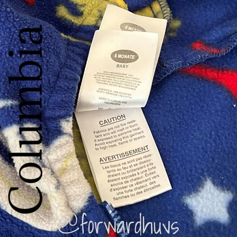 Columbia Dinosaur Fleece Bunting - Size 6 Months